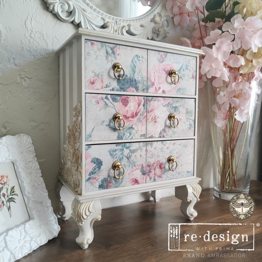 Double Delight Decoupage Fiber Paper Set – Pink Blossom Bliss – Total 2 sheets
