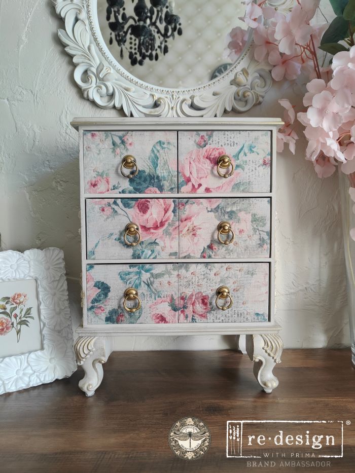 Double Delight Decoupage Fiber Paper Set – Pink Blossom Bliss – Total 2 sheets