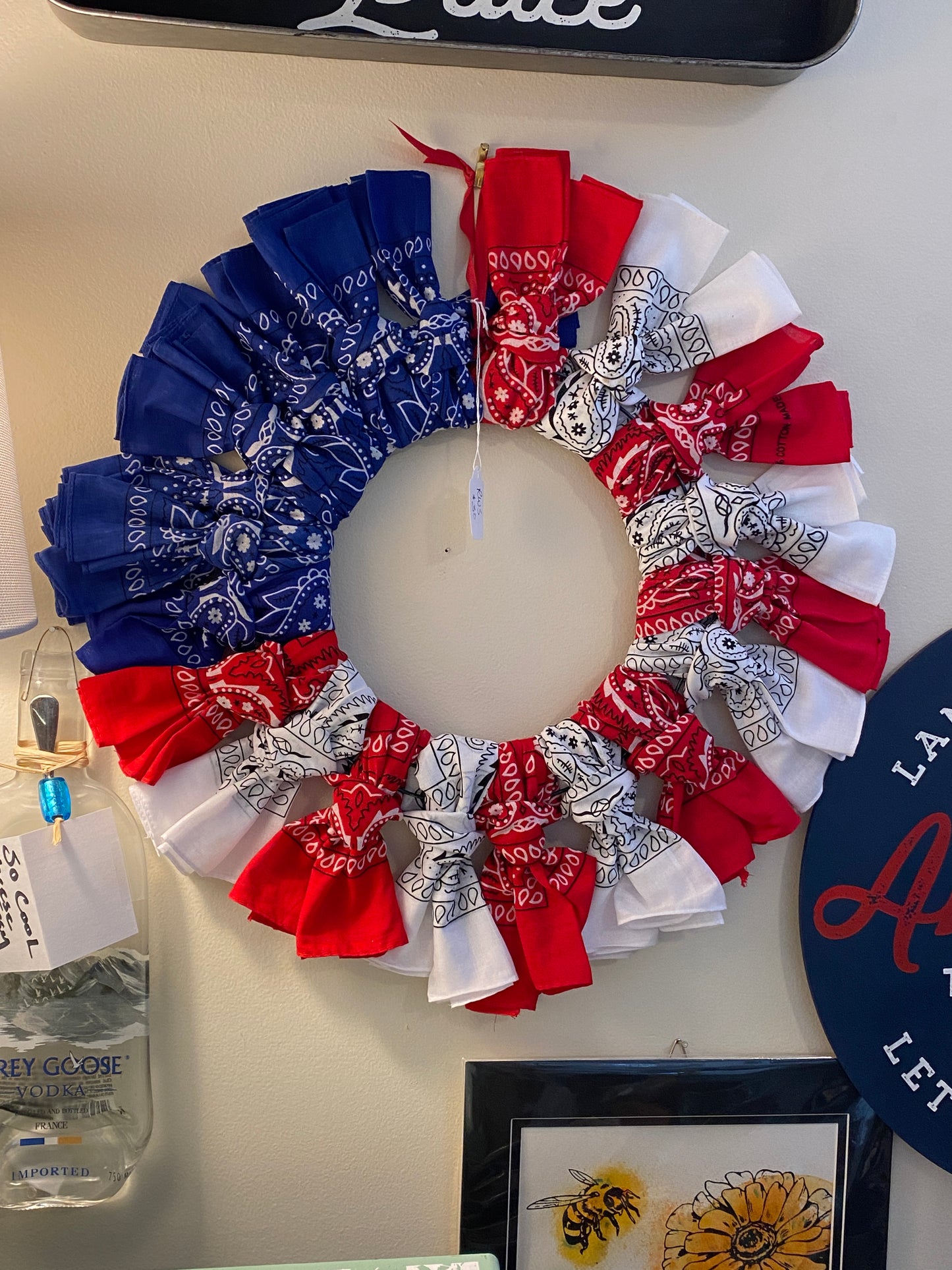 Patriotic Bandana Wreath