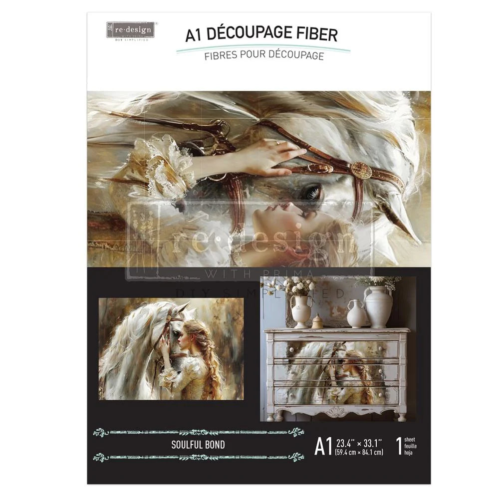 A1 Decoupage Fiber – Soulful Bond – 1 sheet,