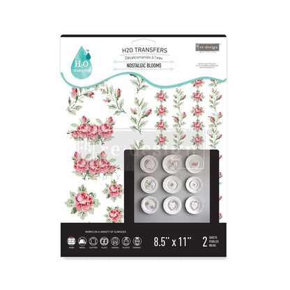 H2O Tranfers--Nostalgic Blooms