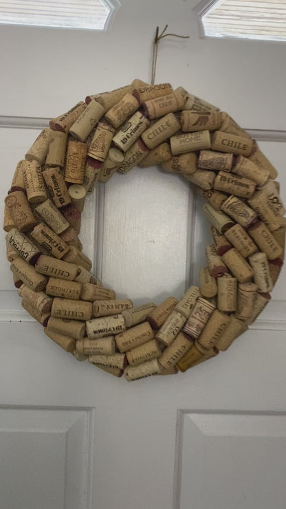 Wine Cork Wreath